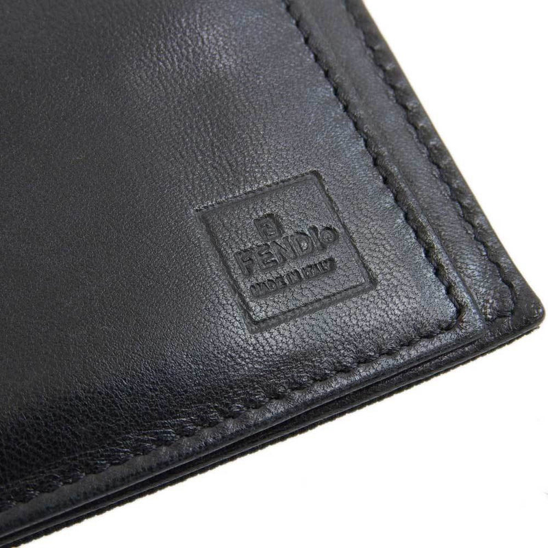 Fendi Black Canvas Wallet (Tri-Fold) (Pre-Owned)