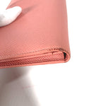 Bvlgari Pink Leather Long Wallet (Bi-Fold) (Pre-Owned)