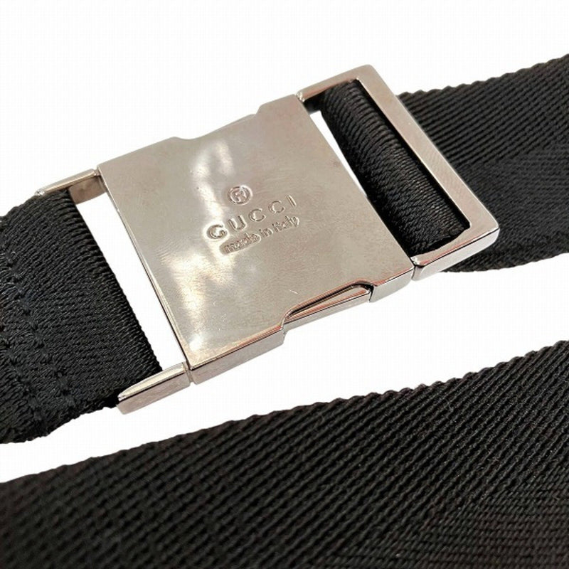 Gucci Black Canvas Leather Fanny Pack (Pre-Owned)