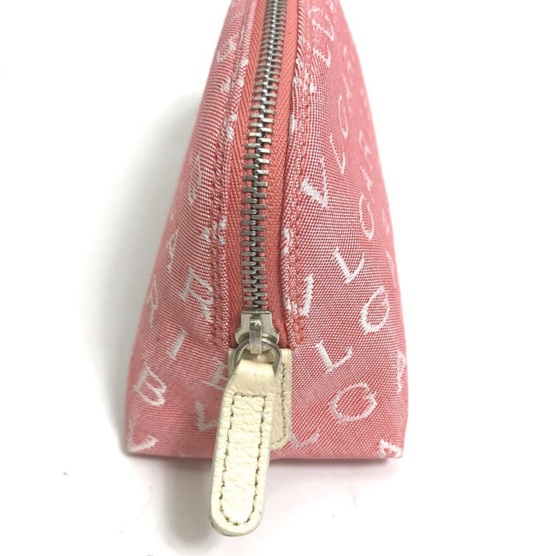 Bvlgari Pink Canvas Pouch (Pre-Owned)