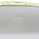 Salvatore Ferragamo Gray Leather Long Wallet (Bi-Fold)