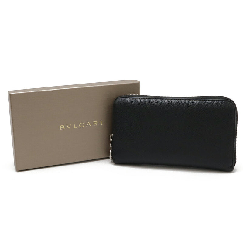 Bvlgari Bvlgari Bvlgari Black Sky Blue Long Wallet (Bi-Fold) (Pre-Owned)