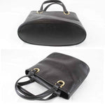 Salvatore Ferragamo Black Leather Handbag (Pre-Owned)