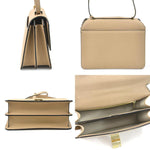 Valextra Beige Leather Shoulder Bag (Pre-Owned)