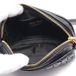 Miu Miu Matelasse Black Leather Fanny Pack Sling Bag (Pre-Owned)