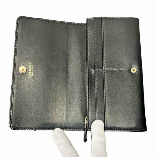 Bvlgari Black Leather Wallet (Bi-Fold) (Pre-Owned)