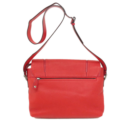 Bvlgari Red Color Leather Shoulder Bag (Pre-Owned)