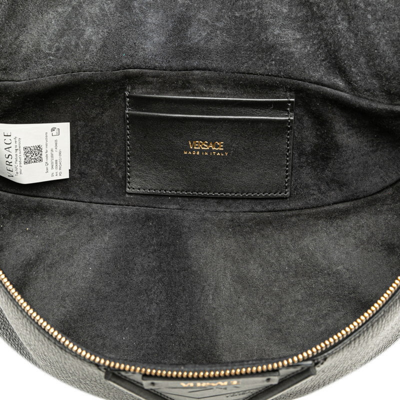 Versace Black Leather Fanny Pack (Pre-Owned)