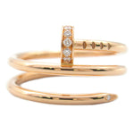 Cartier Clear Pink Gold Pink Gold (18K) Band Ring (Pre-Owned)