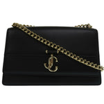 Jimmy Choo Black Leather Shoulder Bag (Pre-Owned)