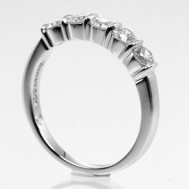 Tiffany Platinum Platinum 950 Band Ring (Pre-Owned)