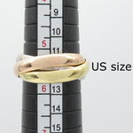 Cartier Gold Silver Pink Gold (18K) White Gold (18K) Yellow Gold (18K) Band Ring (Pre-Owned)