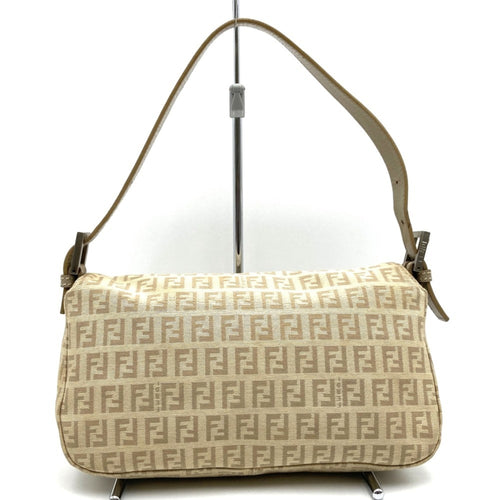 Fendi Beige Canvas Handbag (Pre-Owned)