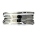 Bvlgari B.Zero1 Silver White Gold (18K) Band Ring (Pre-Owned)