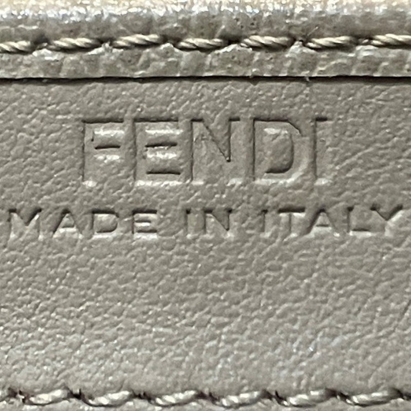 Fendi Beige Leather Long Wallet (Bi-Fold) (Pre-Owned)