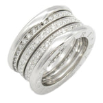 Bvlgari Clear White Gold White Gold (18K) Band Ring (Pre-Owned)