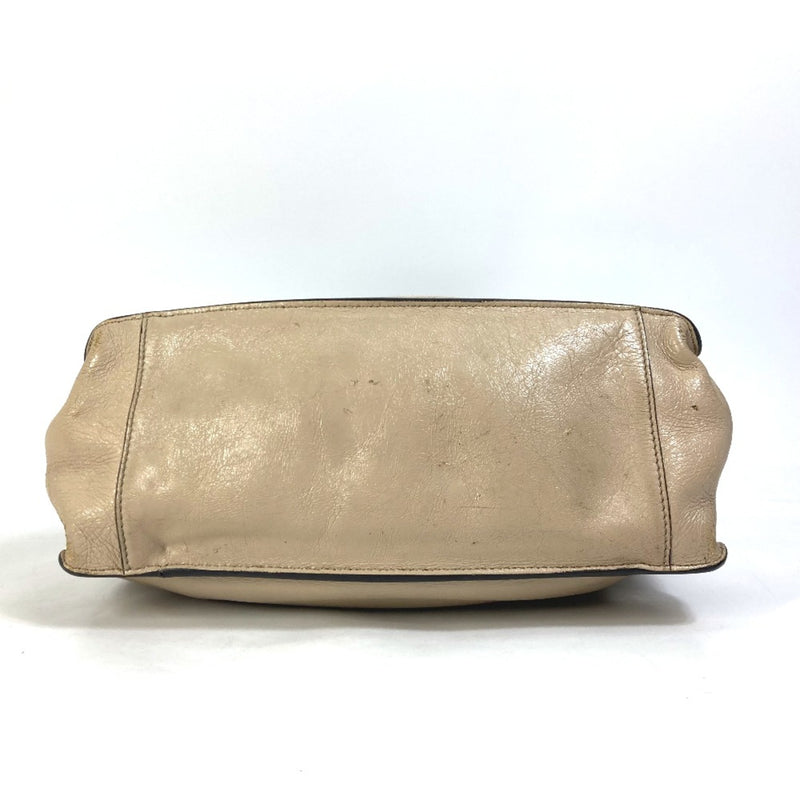 Fendi Beige Leather Shoulder Bag (Pre-Owned)