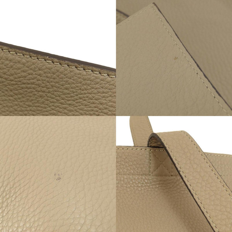 Fendi Beige Leather Tote Bag (Pre-Owned)