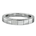 Cartier Lanieres Silver White Gold (18K) Band Ring (Pre-Owned)