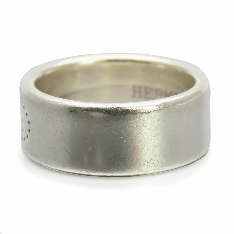 Hermes Silver Silver 925 Band Ring (Pre-Owned)