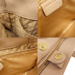 Salvatore Ferragamo Beige Leather Handbag (Pre-Owned)