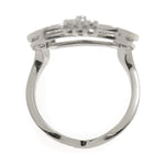 Louis Vuitton White Gold White Gold (18K) Band Ring (Pre-Owned)