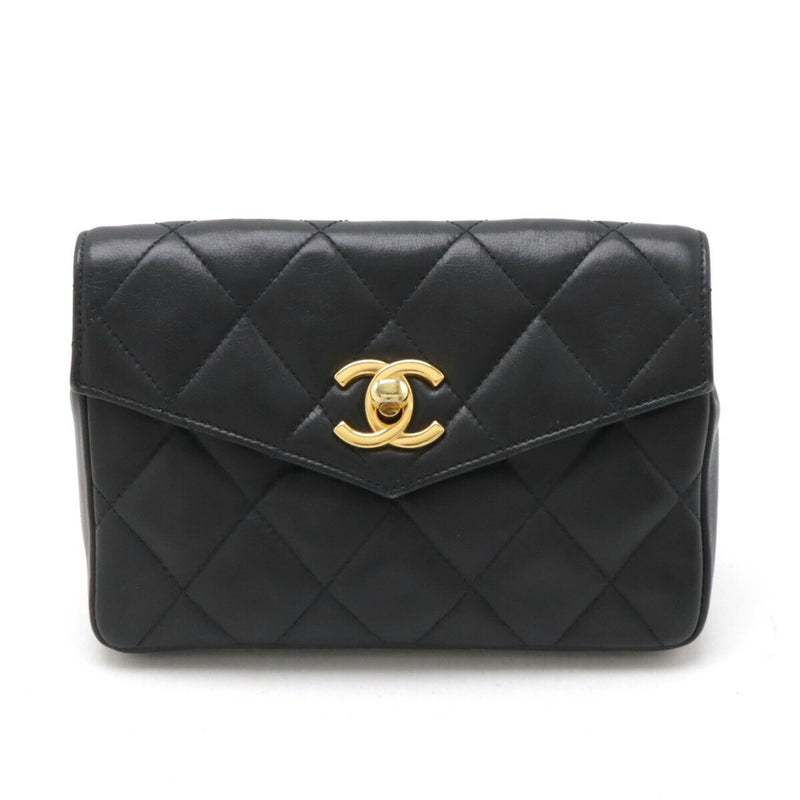 Chanel Black Leather Fanny Pack (Pre-Owned)