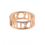 Tiffany Atlas Pink Gold Pink Gold (18K) Band Ring (Pre-Owned)