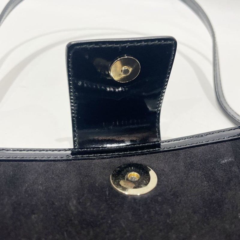 Salvatore Ferragamo Black Suede Handbag (Pre-Owned)