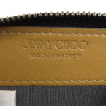 Jimmy Choo Black Brown Leather Coin Purse/Coin Case (Pre-Owned)