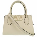 Valentino Garavani Ivory Leather Handbag (Pre-Owned)