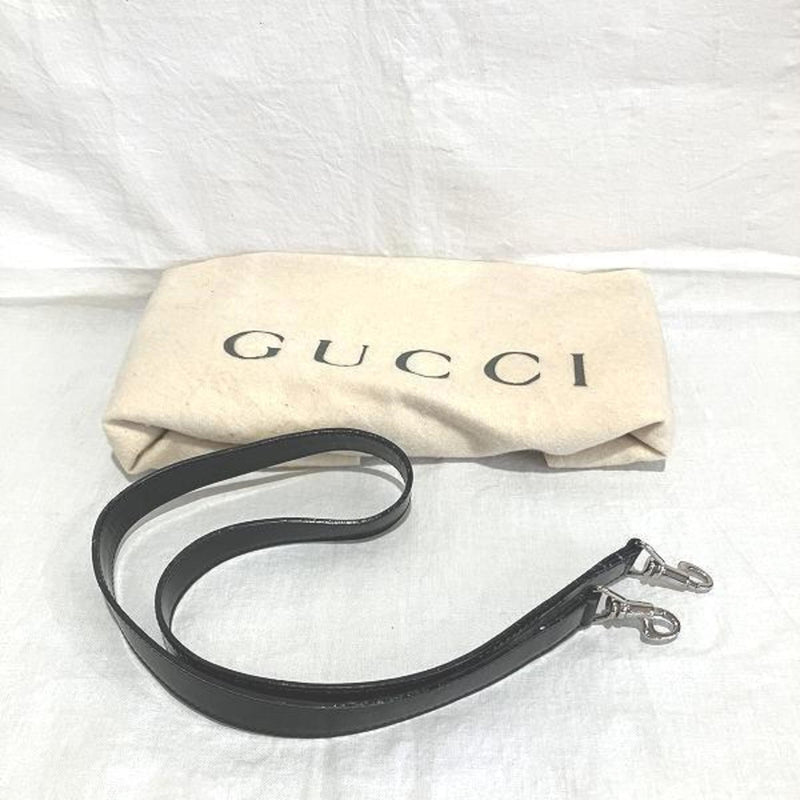 Gucci Black Nylon Canvas Shoulder Bag Tote Bag (Pre-Owned)