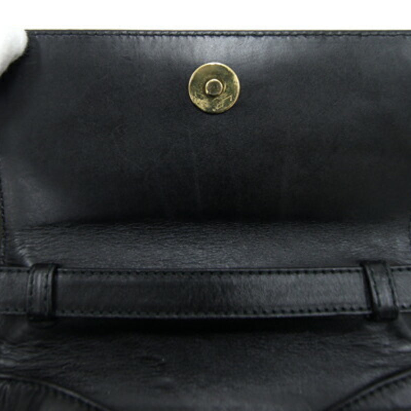 Salvatore Ferragamo Black Leather Handbag (Pre-Owned)