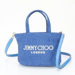 Jimmy Choo Blue Leather Shoulder Bag (Pre-Owned)