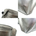 Jimmy Choo Metallic Gray Leather Sling Bag (Pre-Owned)