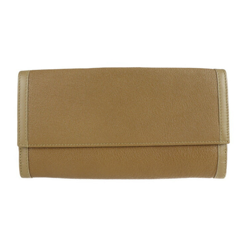 Bvlgari Light Brown Leather Wallet (Bi-Fold) (Pre-Owned)