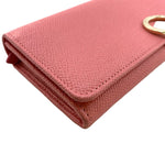 Bvlgari Pink Leather Long Wallet (Bi-Fold) (Pre-Owned)