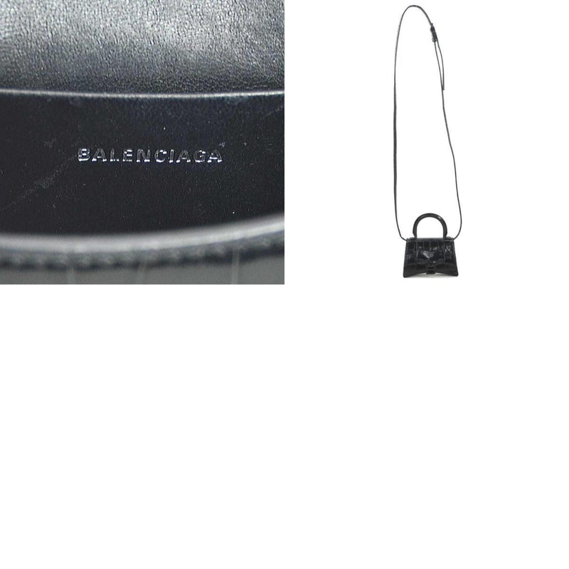 Balenciaga Black Leather Shoulder Bag (Pre-Owned)