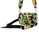 Fendi Baguette Green Multi-Color Nylon Shoulder Bag Sling Bag (Pre-Owned)