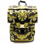 Fendi Black Brown Gold Nylon Backpack (Pre-Owned)