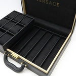 Versace Black Leather Attaché Case (Pre-Owned)