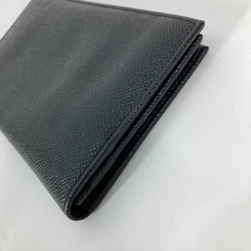 Bvlgari Black Leather Long Wallet (Bi-Fold) (Pre-Owned)