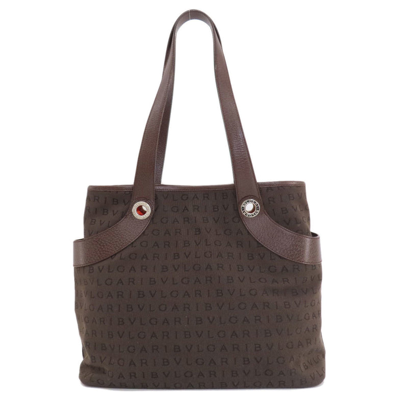 Bvlgari Brown Canvas Handbag (Pre-Owned)