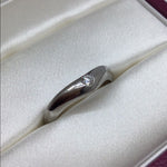 Bvlgari Silver Platinum 950 Band Ring (Pre-Owned)