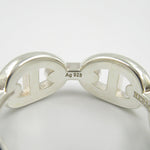 Hermes Silver Silver 925 Band Ring (Pre-Owned)