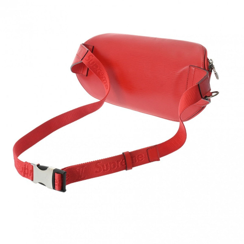 Supreme Red Color Leather Sling Bag (Pre-Owned)