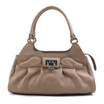 Salvatore Ferragamo Beige Leather Handbag (Pre-Owned)