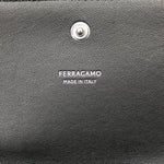 Salvatore Ferragamo Black Metal Suede Handbag Pouch (Pre-Owned)