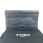 Fendi Black Leather Clutch Bag Pouch (Pre-Owned)