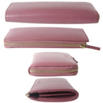 Gucci Pink Leather Long Wallet (Bi-Fold) (Pre-Owned)